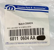 NEW GENUINE MOPAR 68110604AA Slim Line Seal 2011-2025