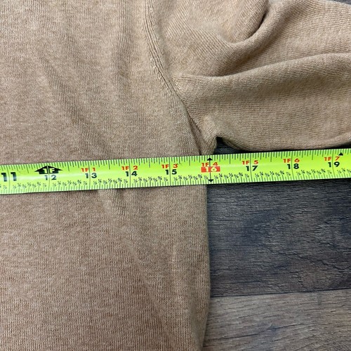 NWT TALBOTS Sweater Womens Large Petite Camel Mock Neck Short Sleeve Pullover PL - Picture 12 of 15