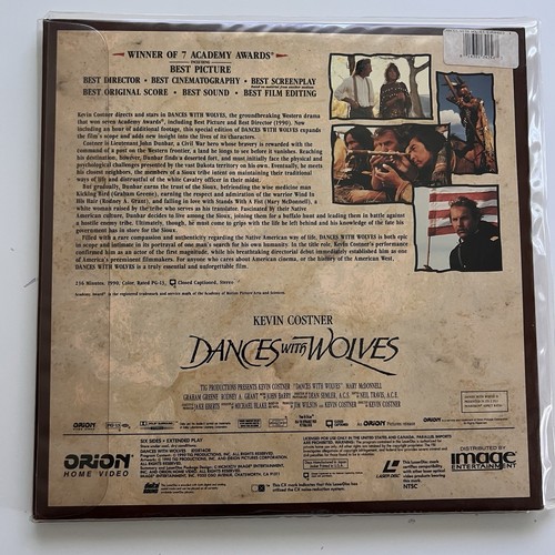DANCES WITH WOLVES - LASERDISC Widescreen Expanded Edition - Picture 2 of 2