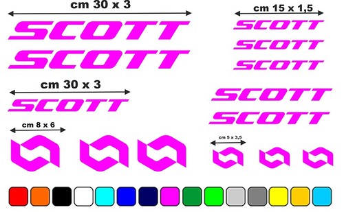 Tuning vinyl sticker kit for Scott mtb road bike frame - Picture 11 of 29
