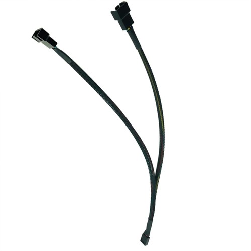27cm 4Pin 1 To 2 Fan Extension Splitter Cable Adapter For Motherboard D - Afbeelding 3 van 10