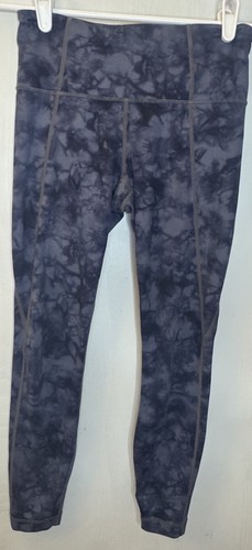 Athleta Powervita Salutation Leggings Damen Gr. XS blau Batik 7/8 Knöchel - Bild 3 von 9
