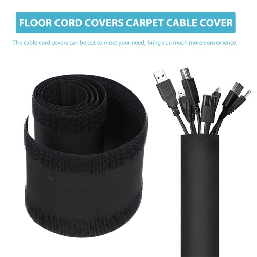 2 Pcs Cable Mat Protector Carpet Wire Sleeving Concealer - 第 11/12 張圖片