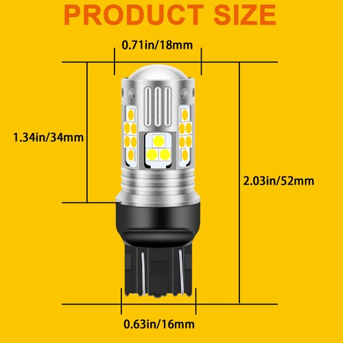 For Scion FR-S 2013-2016 Switchback DRL LED Turn Signal Light Bulbs ,Pack of 2 - Picture 9 of 11