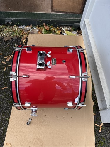 Free P&P. 20” Yamaha Bass Drum. Red Finish. 20x16” - Picture 7 of 21