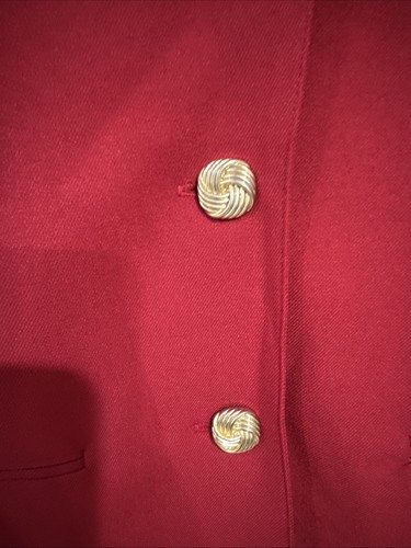 Lasting Comfort Damen Vintage Gr. A2 Blazer Jacke Rot Gefüttert Made in USA Neu mit Etikett - Bild 4 von 7