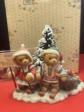 Cherished Teddies SEGRID JUSTAF & INGMAR Figurine 352799 The Spirit Of Christmas