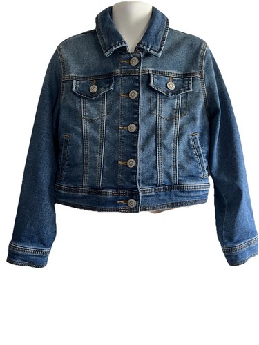 Coat Clothing Denim Jacket Cat & Jack Small 6 7 Girl Blue - Picture 3 of 6