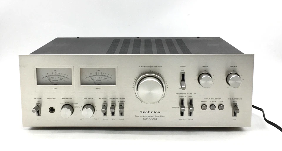 Technics SU-7700 II Stereo Integrated Amplifier 1977 Vintage Japan Tested - Image 2 of 4