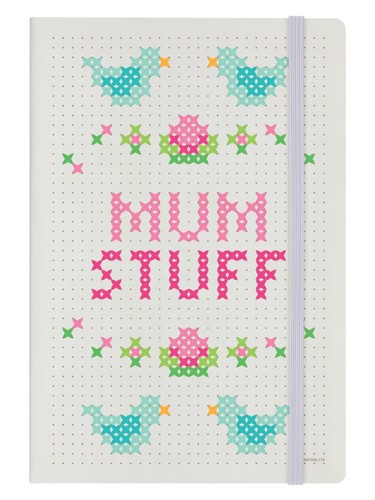 Mum Stuff Creme A5 Hardcover Notizbuch