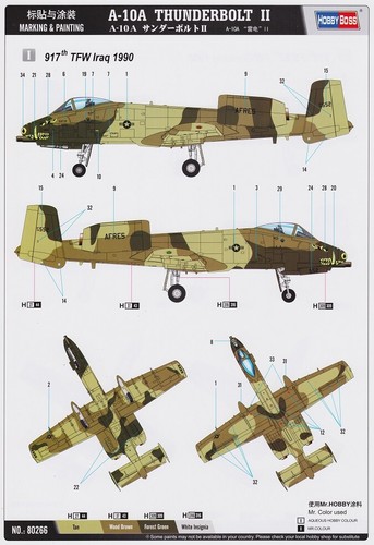 80266 A-10A Thunderbolt II 1/72 Hobby Boss - Picture 2 of 3