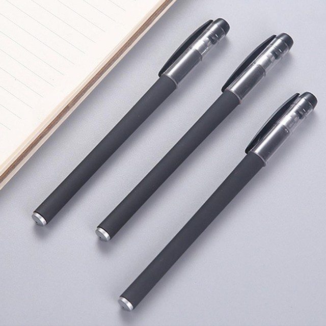 Black Gel Pen 0.5mm Full Matte Water Pens Writing Stationery Supply Office Black Gel Pen 0.5mm Full Matte Water Pens Writing Stationery Supply Office
