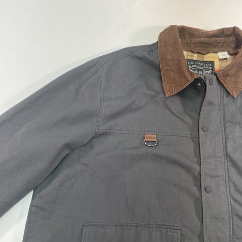 Levi's Angeljacke Herren Gr. 3XL Pirat Schwarz Relaxed Fit Kurz Chore Mantel - Bild 4 von 22