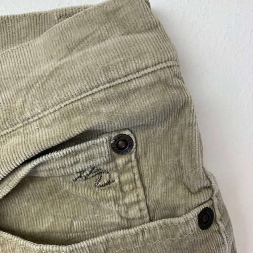 Women’s HARLEY DAVIDSON Corduroy Trousers / Beige / Uk 14 / Bootcut - Picture 3 of 8