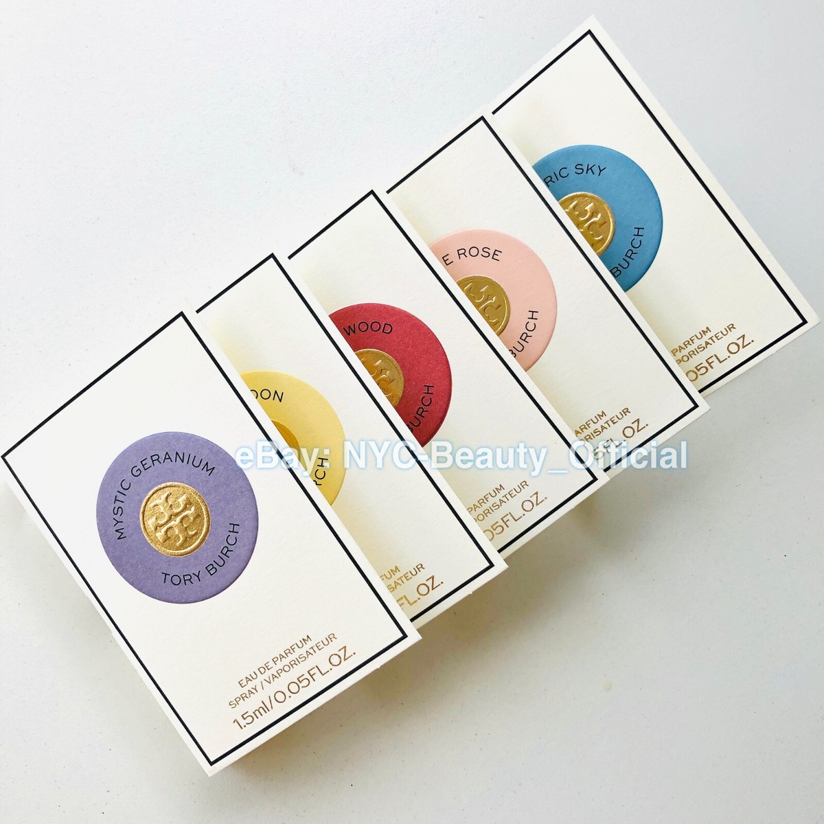 5pc Tory Burch Fragrance Perfume Spray Sample - Mystic Geranium