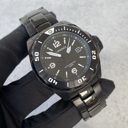 Seiko J.Springs Quartz BBH106 Blackout Quickset Datum Uhr - Bild 4 von 17