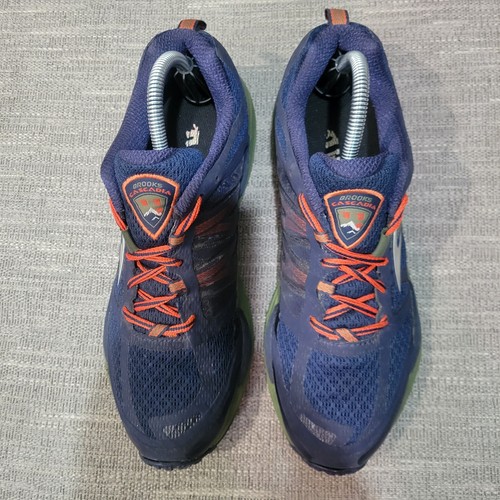 Brooks Cascadia 11 Trail Green Purple Running Shoes Men's US Size 9 - Picture 5 of 15