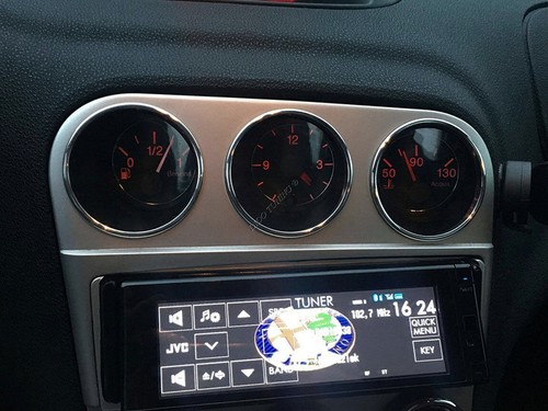 Per Alfa Romeo 156 2003-2005 Anelli in alluminio degli indicatori del cruscotto - Imagen 7 de 8