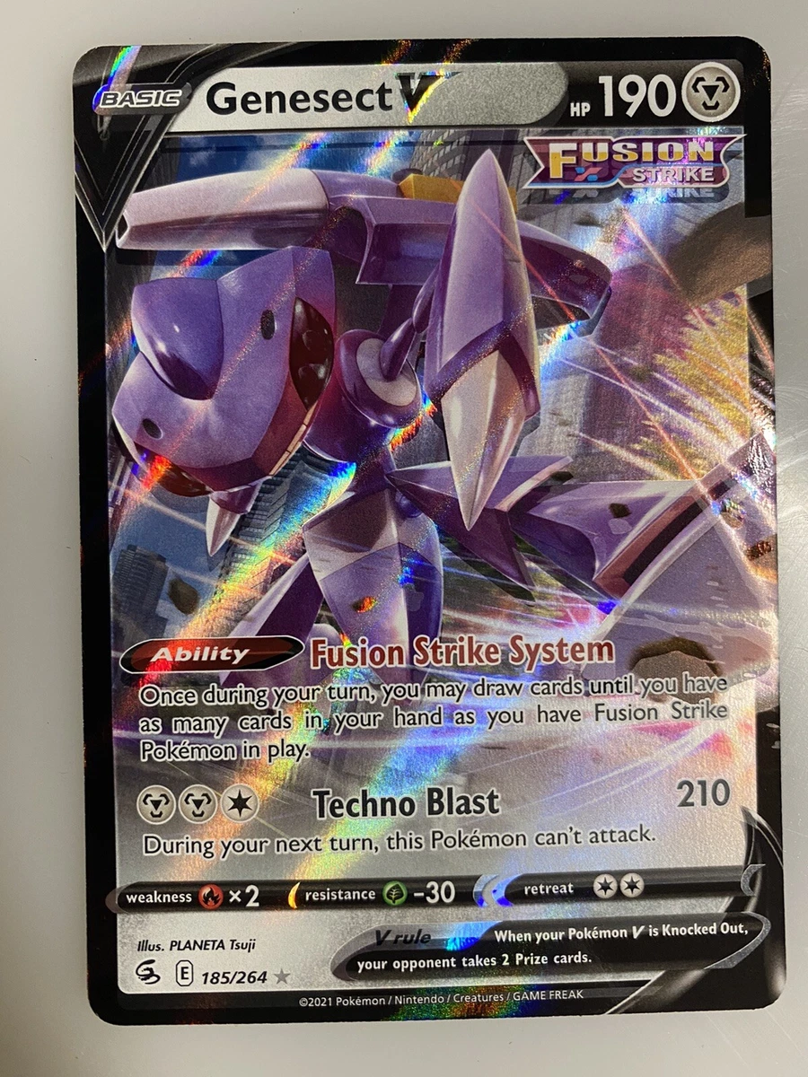 Genesect V Pokemon 2021 Fusion Strike #185 (BGS 9)