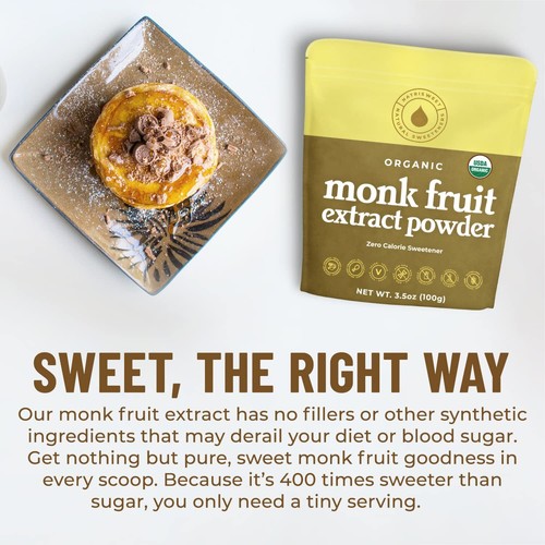 NatriSweet Monk Fruit Extract, 3.5oz, Zero-Carb Sugar Substitute, 322 Servings - Picture 6 of 11