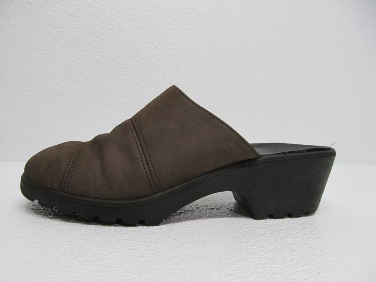 Romika Brown Leather Mule Clogs Size Women s 8 eBay