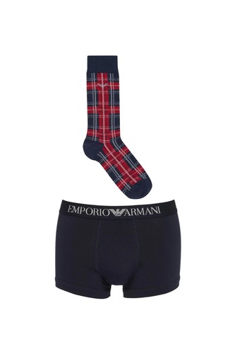 NEW Men's Emporio Armani Boxer Brief And Socks Gift Set SIZE Small - Picture 4 of 4