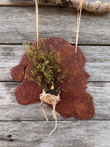 Primitive Weihnachtsmann Weihnachtslaterne früher Look Schale Füller Kranz Klammer Aufhänger - Bild 4 von 12