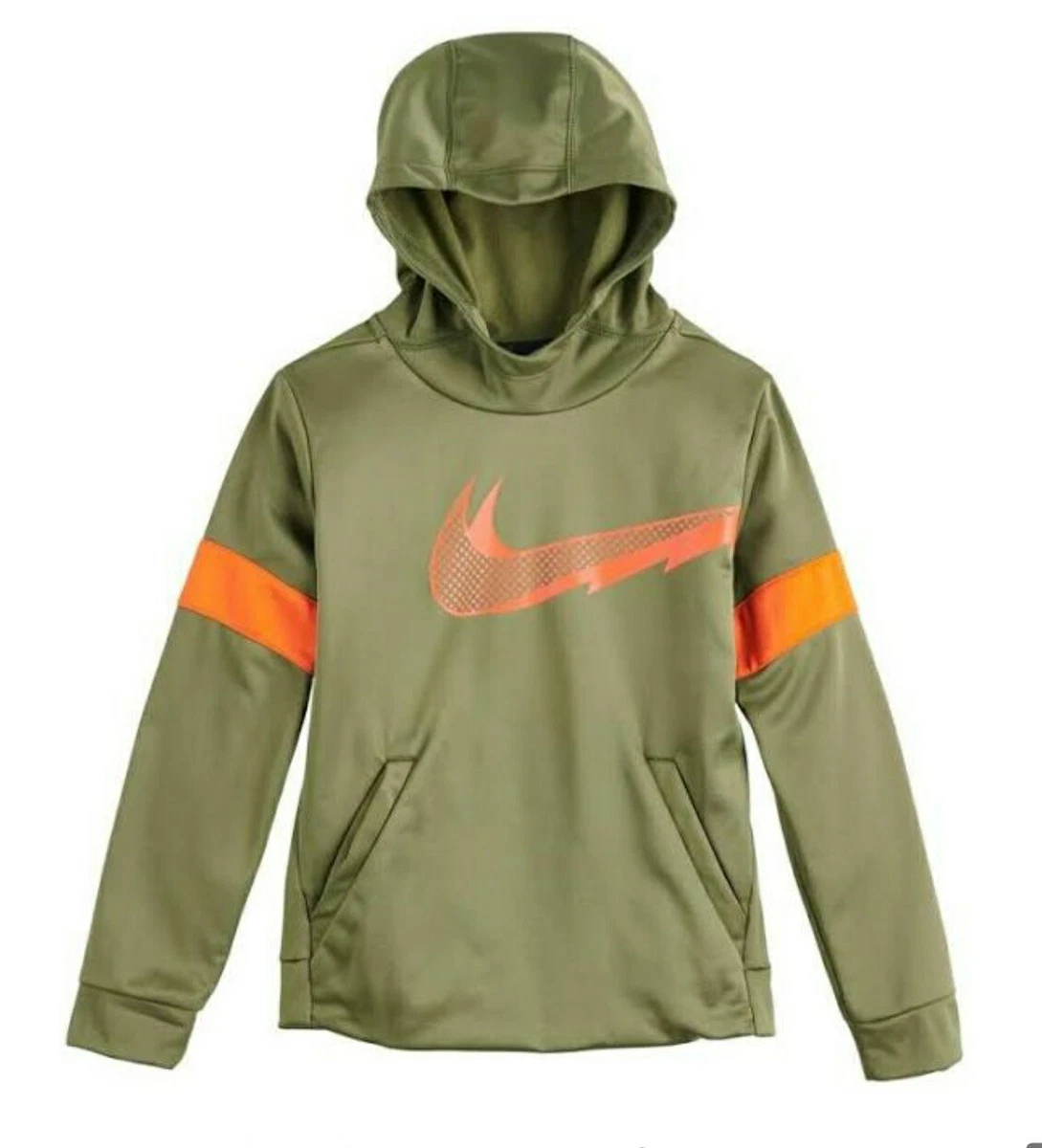 Nike therma hoodie olive cheap green