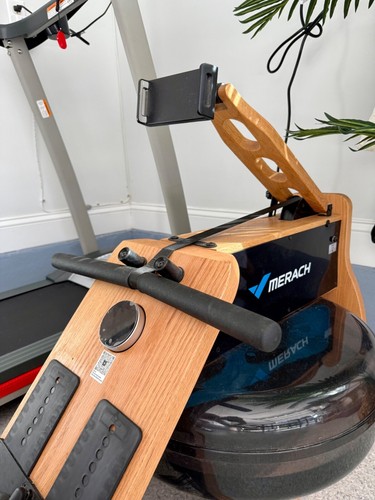 Merach 950 Faltbares Trainingsrudergerät aus Holz Wasser Elektromagnetisch für Zuhause - Bild 9 von 15