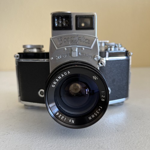 Ihagee Exakta VX w/ RARE Light metter head! /Granada 1:2.8 35mm Lens TESTED!! - Picture 2 of 16