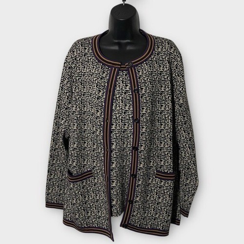 Doncaster Beige & Schwarz Cardigan & Strick Tank Pullover 2 Stück Set Größe XL Damen - Bild 1 von 11