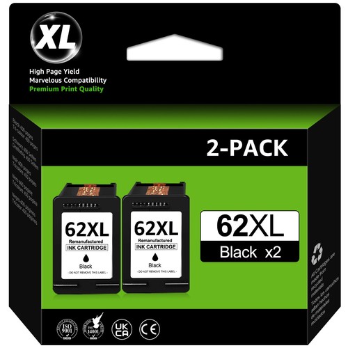 #62XL (C2P05AN) Black #62XL (C2P07AN) Color Ink for HP Envy 7645 7640 5660 5540 - Picture 9 of 10