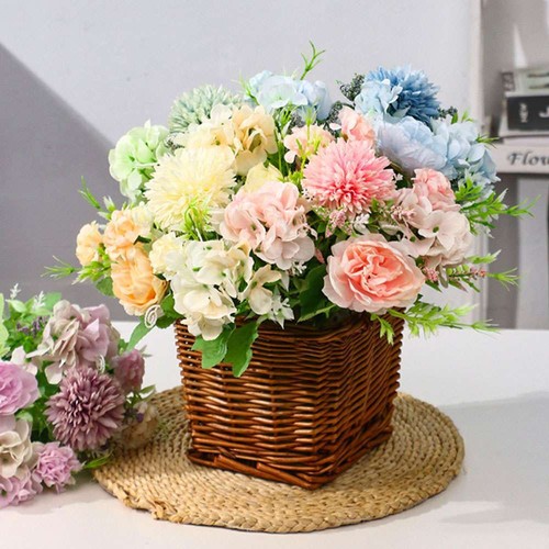 1/2PCS Artificial Silk Peony Fake Flowers Bunch Bouquet Home Wedding Party Decor - Bild 2 von 16