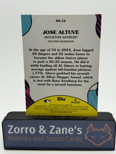 Jose Altuve 2025 Topps Series 2  #SS-16 Summer Superstars Insert Astros - Picture 2 of 2