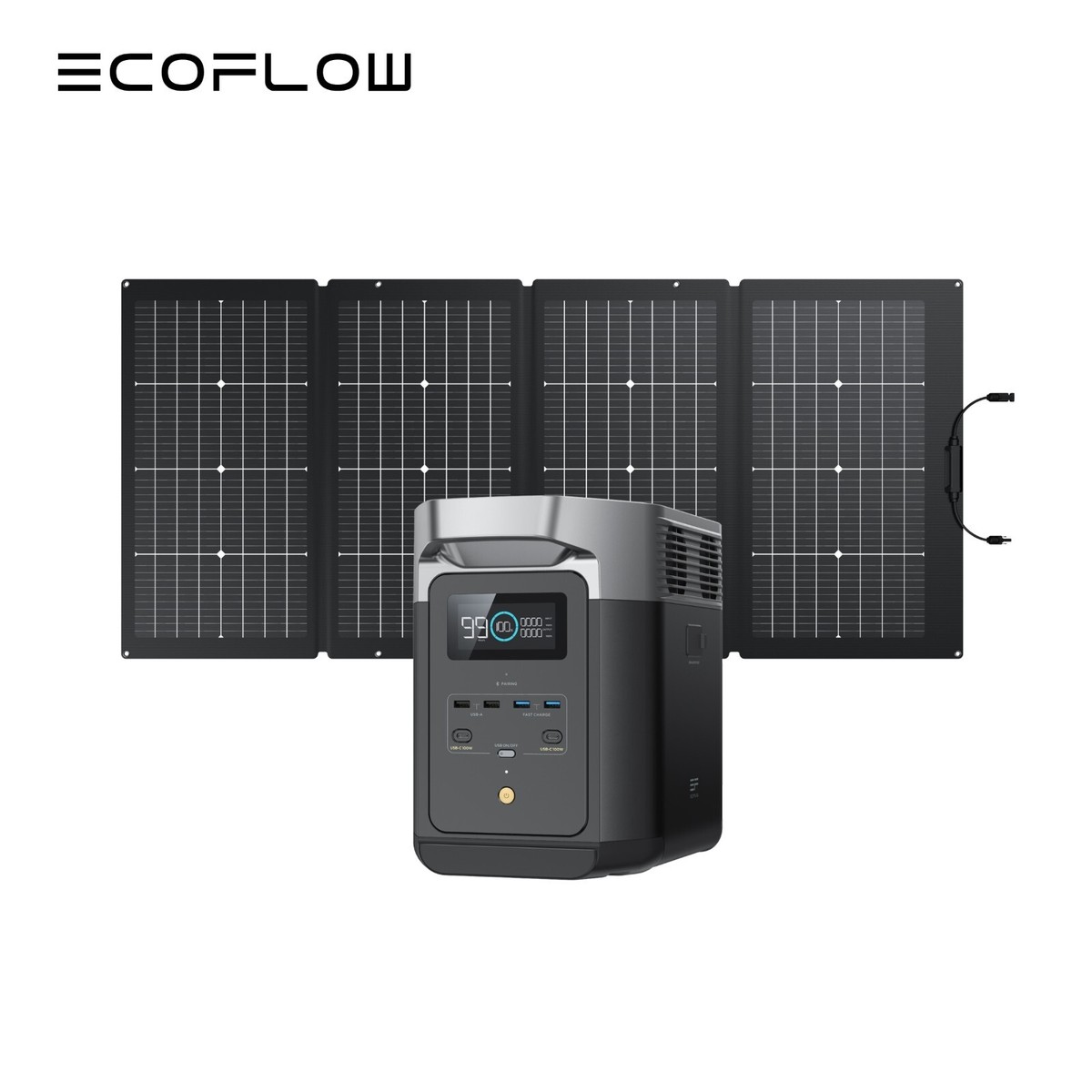 EcoFlow DELTA 2 1024Wh LFP Power Station+220W Solar Panel