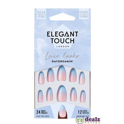 Elegant Touch Luxe Looks False Artificial Nails Manicure Kit 24 48 Nails Glue - Picture 52 of 112