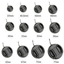 37  105mm Front Lens Cap Cover Center Pinch Snap On For Nikon Sony Pentax 50PCS