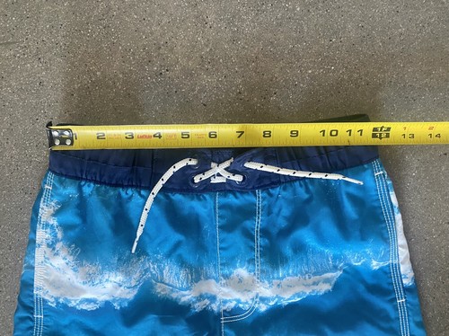Gap Kids swim trunks blue w/ surfers boys sz M - Picture 4 of 7