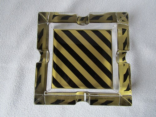Ritzenhoff großer Glas-Aschenbecher Design H. Mahmoudi schwarz-gold 14,8x14,8cm - Picture 6 of 6