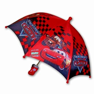 Disney-Pixar-Cars-Kids-Red-8-034-Plate-amp-Umbrella-Lightning-McQueen-and-Tow-Mater