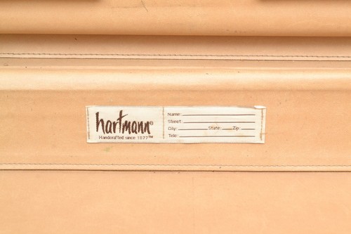 Vintage Hartmann Tan Leather Briefcase Hard Sides Combo Lock - Picture 4 of 12