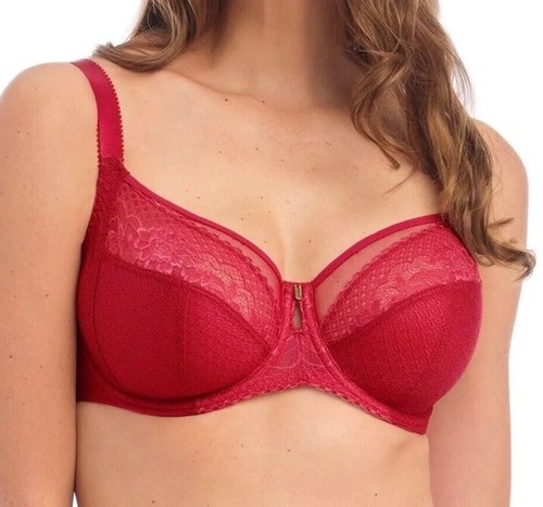 Fantasie 100601 AnnMarie Side Support Bra Full Cup Underwired Bra Red Size 36I - Picture 3 of 6