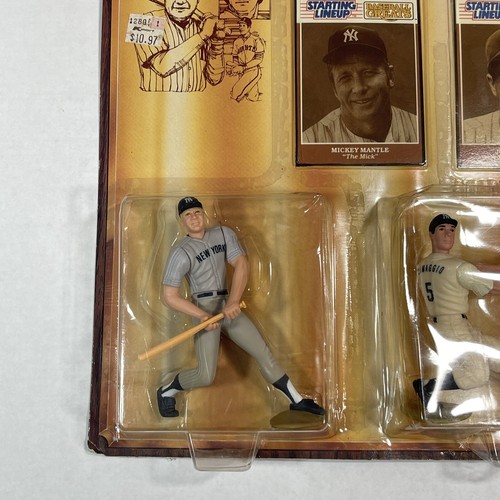 1989 MICKEY MANTLE JOE DIMAGGIO New York Yankees Greats Starting Lineup - Foto 10 di 12
