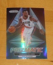 2022-23 Panini Prizm Prizmatic #30 Damian Lillard Silver Prizm Card!
