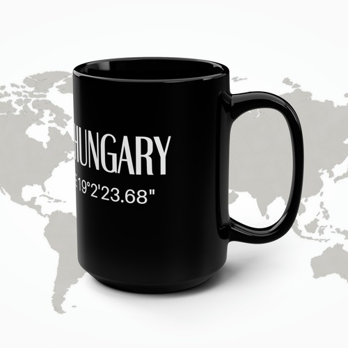 Budapest Ungarn Becher Kaffee Latte Large 15oz Reise Europa Hochglanz Original Neu - Bild 3 von 5