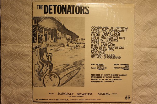 The Detonators – Emergency Broadcast Systems US orig SEALED LP PUNK HC hardcore - Picture 2 of 2