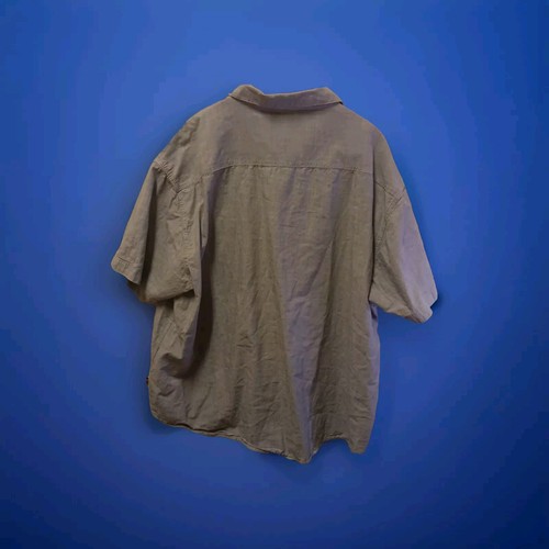 Mens Shirt Lion's Crest English Laundry Short Sleeve Gray 5X Euc - Picture 2 of 8