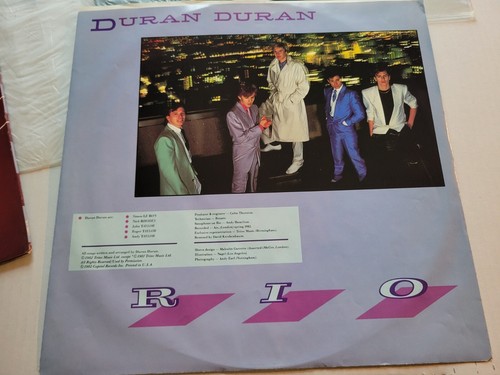 DURAN DURAN - Rio 1982 NEW WAVE SYNTH POP ROCK + inner sleeve EX/NM (Lp) - Imagen 4 de 7