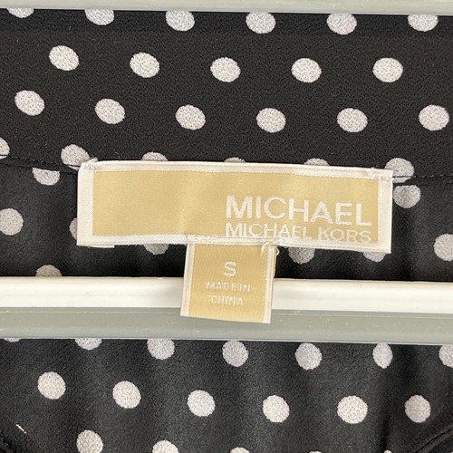 Michael Kors Dress Size S Black Polka Dot Sheer Tiered Flowy Witchy Whimsigoth - Bild 9 von 11