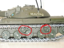 SOLIDO, 2X Drive Sprocket (Pair) Track Guiding System For AMX 30 Military Tank